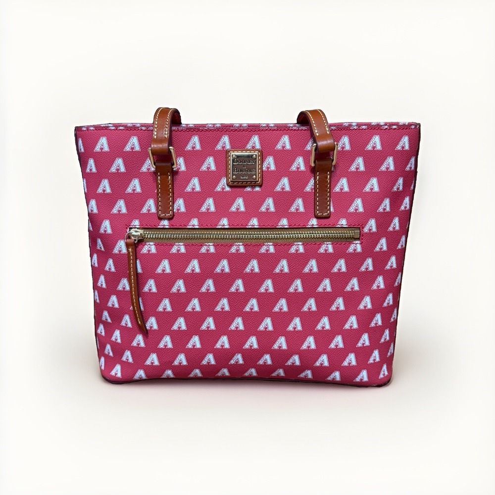 Dooney & Bourke Arizona Diamondbacks MLB Signature Shopper Tote Red Purse Bag